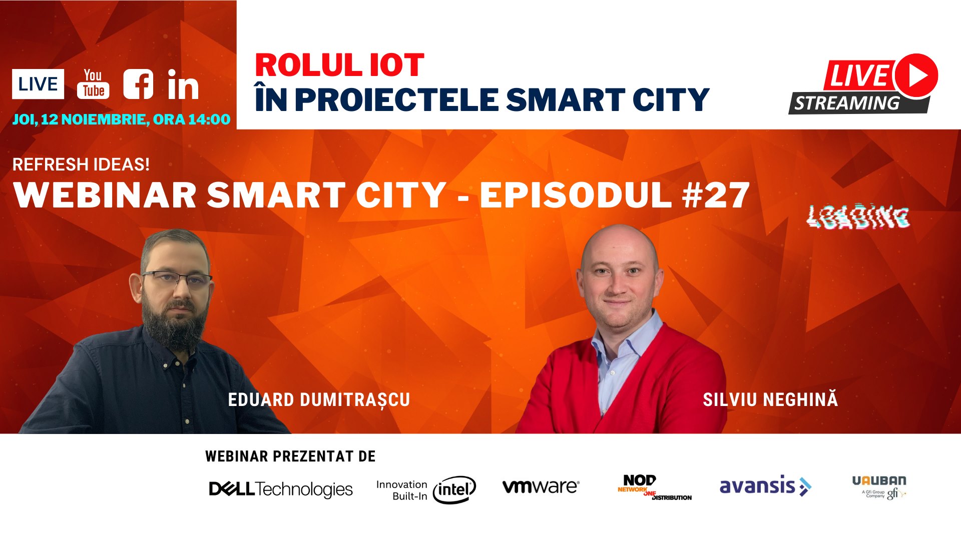Webinar Smart City România, episodul #27 - despre IoT și orașele inteligente