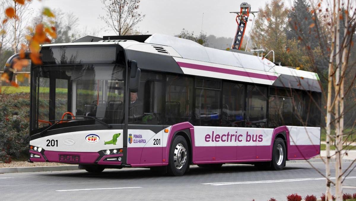 10 autobuze electrice au fost puse în circulație la Cluj-Napoca