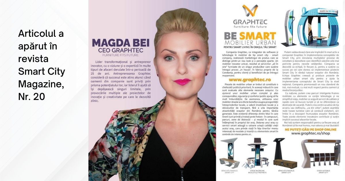 Graphtec, integrator de software și tehnologie în mobilier de tip smart city